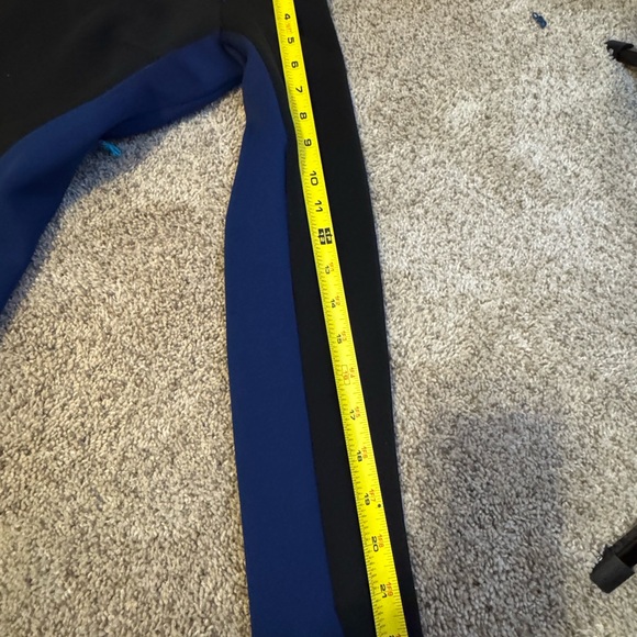 ETC Women Colorblock Bodycon Dress Size S Long Sleeve Black & Blue - Picture 12 of 14